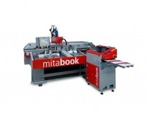 ① ホットメルト式全自動合本機「mitabook」