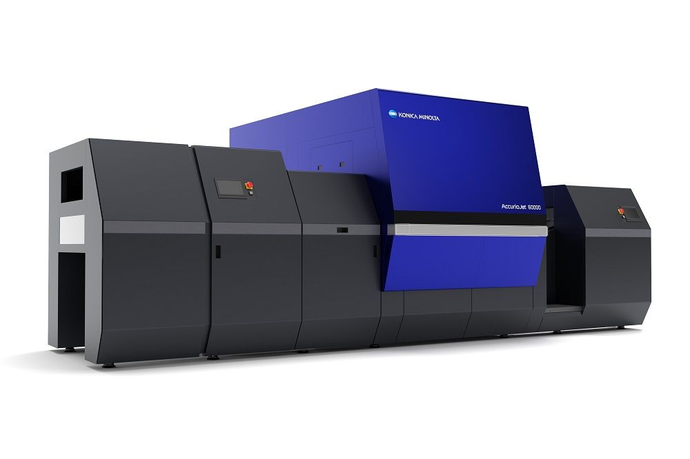 【drupa2024】コニカミノルタ 次世代B2インクジェット印刷機AccurioJet 60000の外観イメージを公開