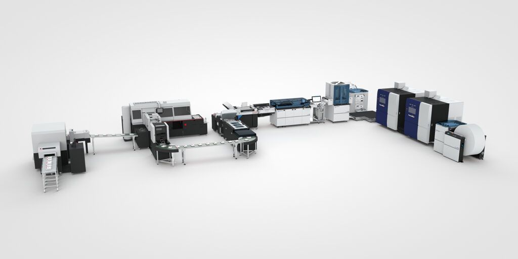 【HSF2024】SCREEN GA　「Truepress JET 520HD mono」を接続した無線綴じ多品種少量生産ソリューションを実演