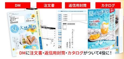 ウイル・コーポレーション　注文用紙も封筒も一体化、コスト・工期を削減するカタログDMがお中元・お歳暮にぴったり　脱プラ対応で環境にも配慮する新しいDM形態