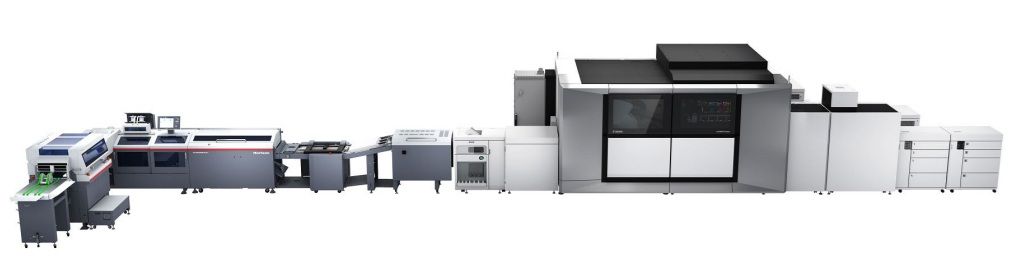 ホリゾン 枚葉インクジェット印刷機varioPRINT iX3200と高速中綴じシステムiCE STITCHLINER Mark Vのインライン構成をHorizon Innovation Parkで国内初展示