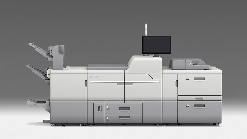 【HSF2026】リコージャパン プロダクションプリンターRICOH Pro C7500とロータリーダイカッターをインライン化、ワンパスでトレーディングカードを製作